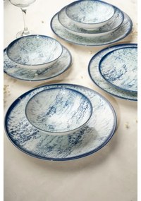 Jedálenská súprava 24 ks modrá/porcelán