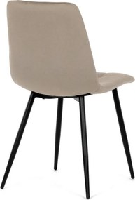 Jedálenská stolička zamatová, béžová DCL-X7015 CAP2