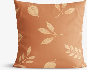 Goldea bavlnená obliečka na vankúš - oranžové jesenné lístky 30 x 50 cm