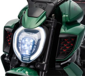 LEAN CARS Bentley Ducati Diavel V4 XMX656 batéria motocykel zelená