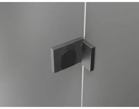 Mexen Lunar, L Duo sklápací sprchový kút 85 x 80 cm, 8mm číre sklo, profil grafit brúsený, 834L-085L-080P-66-00