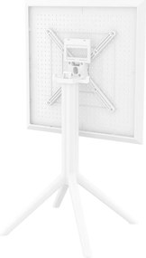 SKY FOLDING 60 sklopný záhradný stôl white