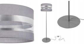 Stojacia lampa Intense Chrome, 1x textilné tienidlo (výber zo 6 farieb), (výber z 3 farieb konštrukcie), (fi 35cm), o