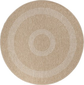 Ayyildiz, Kusový koberec Comilla 886 Beige kruh, 200x200 (priemer) kruh, béžová, chodba / predsieň