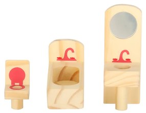 KIK Nábytok do domčeka pre bábiky drevený fialový