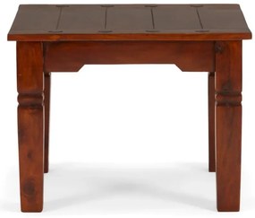 furniture-nabytek.cz - Masívny konferenčný stolík Texas z akácie, lakovaný, hnedý – 60×60×45 cm