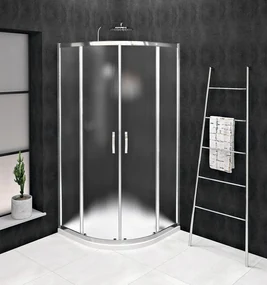 Gelco Gelco, SIGMA SIMPLY štvrťkruhová sprchová zástena 800x800mm, R550, sklo Brick, GS6580