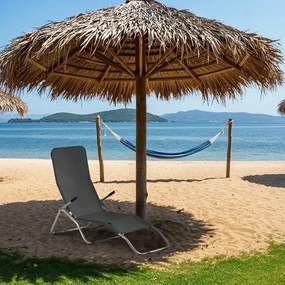 Ležadlo NILS Camp NC3017 - sivé