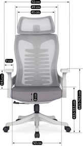 PROXIMA.store - Dizajnové kancelárske kreslo CARET FARBA: sivá