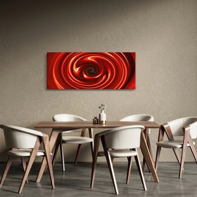 Abstraktný obraz - červená špirála (120x50 cm)