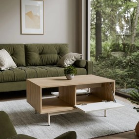 KONFERENČNÝ STOLÍK CELESTINO DUB + KAŠMÍR 100 cm