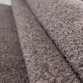 Ayyildiz, Kusový koberec Ata 7000 mocca kruh, 120x120 (priemer) kruh, hnedá, obývacia izba