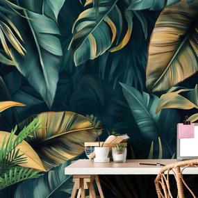 Samolepiaca tapeta palmové a banánové listy