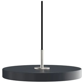 Antracitovosivé LED závesné svietidlo s kovovým tienidlom ø 31 cm Asteria Mini – UMAGE