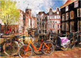 Obraz - Amsterdam, maľba (70x50 cm)