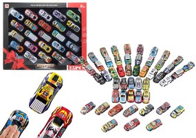 LEAN TOYS Sada farebných vozidiel s pohonom - 25 kusov