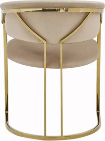 SI Tulipe Velvet stolička béžová