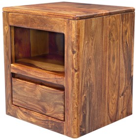 furniture-nabytek.cz - Nočný stolík masív z dreva palisander 45x50x40