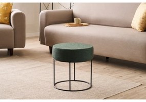 Taburet RELO, priemer 40 cm, zelený