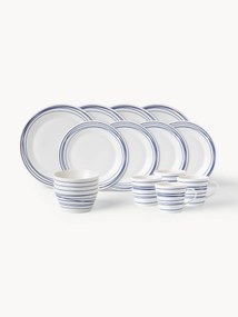 Súprava riadu z porcelánu Pacific Blue, 4 osoby (16 dielov)