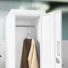 Šatníková skriňa pre zamestnancov biela BARTEK 1 Plus 292 x 1720 x 450 mm