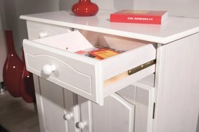 Komoda In-Lovi, bielená borovica