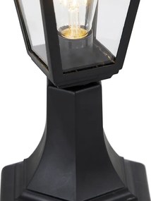 Klasický vonkajší stĺpikový svietidlo čierny 44 cm IP44 - Capital