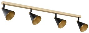 Argon 1805 - Bodové svietidlo LUCINDA 4xE14/7W/230V čierna/zlatá
