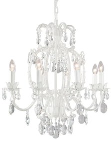 Biely krištáľ luster do obývačky 70*70