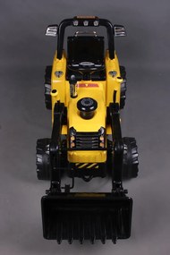 Detské elektrické autíčko BestBerg BBCC-40Y - nakladač / od 3 rokov / nosnosť 30 kg / žltá