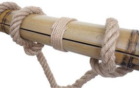 Závesné svietidlo H82 industrial, tube 3 74205 - kov / bambus - Čierna