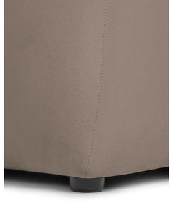 Taupe zamatová pohovka 225 cm Cube – Bonami Selection