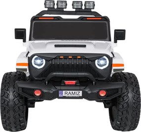 Elektrické autíčko Extreme Sport 4x4 biele