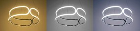 Toolight - LED závesné svietidlo + diaľkové ovládanie APP790-CP TRIO BLACK, čierna, OSW-07901