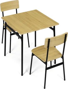 Jedálenský stôl s dvoma stoličkami AUT-O2121 OAK