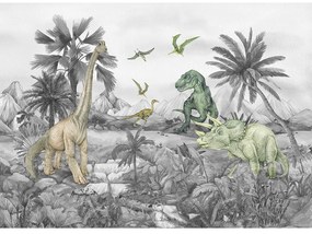 Detská fototapeta Dino 252 x 182 cm, 4 diely
