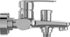 Mereo Pego, vaňová nástenná batéria, 150 mm, s keramickým prepínačom, bez príslušenstva, chróm, MER-CB90104P