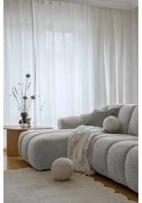 Svetlosivá rohová pohovka (ľavý roh/s leňoškou) Shell – Miuform