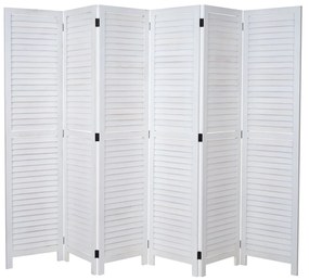Paraván Shabby vintage C30 - 170 x 243 cm - Biela