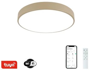 Brilagi - Stmievateľné LED svietidlo POOL SMART LED/48W/230V priemer 40 cm Wi-Fi Tuya béžové s diaľkovým ovládaním