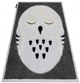 Koberec JOY Owl sivý / krém