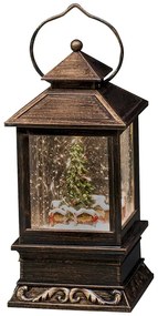 LED svetelná dekorácia lampáš, napájanie: batériové, teplá biela, výška: 22 cm