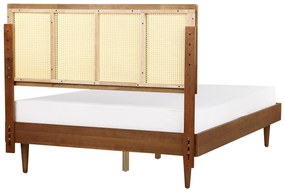 Drevená posteľ 140 x 200 cm svetlé drevo AURAY Beliani