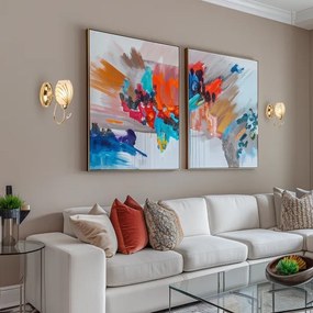 Brilagi - Nástenná lampa MEGAPOLIS 1xE14/60W/230V zlatá