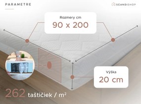 Kokosový matrac COCO MAXI 20 cm 90 x 200 cm Ochrana matraca: BEZ chrániča matraca