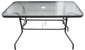 Záhradný stôl NEO 150 cm čierny