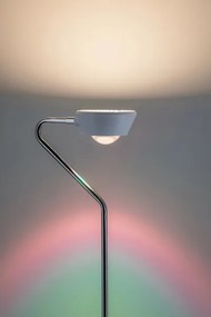 Paulmann 70920 - LED/7,5W Stmievateľná stojacia lampa RAMOS 230V biela/lesklý chróm