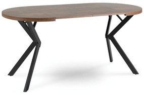 JAKS Okrúhly rozkladací stôl 80 - 160 cm rustikálny dub Dorian