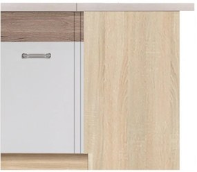 Skrinka do kuchyne Econo 15D Sonoma/Biely/San Remo