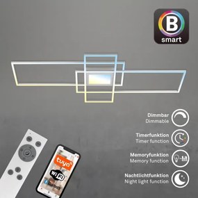 Briloner 3812019-LED stmievateľné stropné svietidlo RAM 56W/230V Wi-Fi Tuya 111x42 cm + diaľkové ovládanie